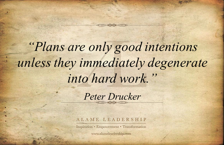 AL Inspiring Quote on Planning and Execution  Alame 