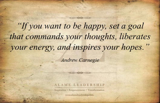 AL Inspiring Quote on Happiness and Goals